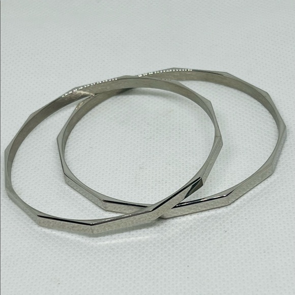 Stainless Steel Bangles 2pcs - Picture 5 of 6